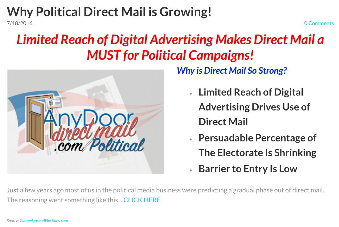 Why Political Direct Mail is Growing